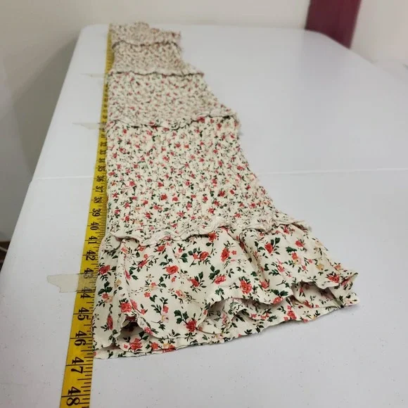 Pretty Garden Womens Smocked Floral Cottagecore Midi Dress Size M Whimsical - Picture 8 of 10